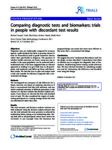 Hooper et al. Trials 2011, 12(Suppl 1):A19 http://www.trialsjournal.com/content/12/S1/A19 TRIALS  POSTER PRESENTATION