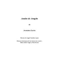 Libros en red: Anales de Aragón