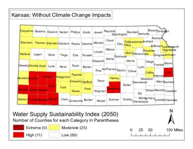 Kansas: Without Climate Change Impacts BrownDoniphan Marshall Jewell Republic Nemaha Washington