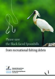 Please save the Black-faced Spoonbills from recreational fishing debris Waterbird Network Korea http://cafe.daum.net/WNKorea