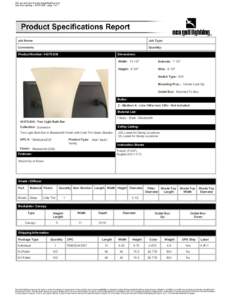 Vist our web site at www.seagulllighting.com Sea Gull Lighting - [removed] - page 1 of 1  Job Name:  Job Type: