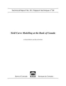 Yield Curve Modelling at the Bank of Canada