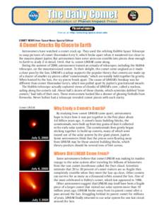 The Daily Comet A publication of Planet Impact Press Planet Impact Visit us at: http://amazing-space.stsci.edu