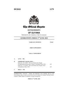 The Official Gazette (EXTRAORDINARY)