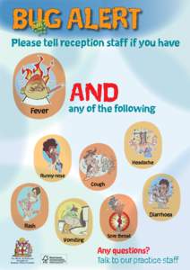 Bug Alert flu symptoms poster