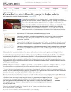 [removed]Chinese hackers attack blue-chip groups via Forbes website - FT.com Home Africa