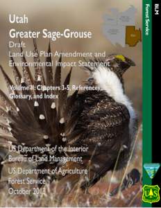 Conservation in the United States / United States Department of the Interior / Economic geology / Bureau of Land Management / Sage Grouse / Environmental impact assessment / Uintah County /  Utah / Wetland / Coal / Environment / Environmental economics / United States