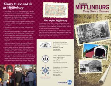 Things to see and do in Mifflinburg Explore  Mifflinburg