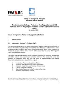 IWP- The Immigration Refugee Protection Act