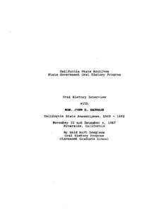 Charles Babbage / Oral history / Riverside /  California / University of California /  Riverside / Southern California / Regional Oral History Office / University of California / Association of Public and Land-Grant Universities / British people / Geography of California