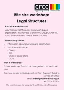 Bitesize Legal Structures general poster