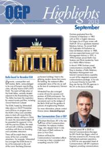 Highlights  International Association of Oil & Gas Producers Berlin-bound for November EGM