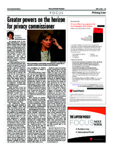 The lawyers weekly  www.lawyersweekly.ca July 8, 2011  |  15