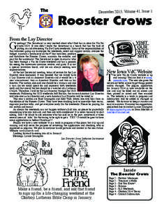 The  December 2013, Volume 41, Issue 1 Rooster Crows