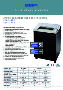 document shredder EBA 3140 , PDF-Data sheet