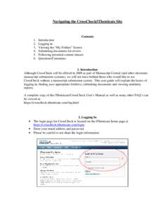 Navigating the CrossCheck/iThenticate Site[removed].