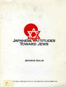 JAPANESE10VTTITUDES TOWARD JEWS