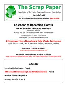 Plastics / Resource recovery / Industrial ecology / High-density polyethylene / Compost / Bin bag / Municipal solid waste / Recycling / Solid Waste Association of North America / Waste management / Environment / Sustainability