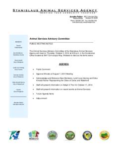 Animal Services Advisory Committee[removed]