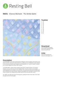 RB051 Etienne Michelet The Brittle Ballet Tracklist[removed][removed]