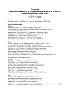 Dead zone / Fisheries / Ocean pollution / Water pollution / Mississippi River Watershed Conservation Programs / Water / Aquatic ecology / Chemical oceanography