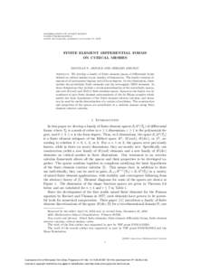 MATHEMATICS OF COMPUTATION S[removed][removed]Article electronically published on October 17, 2013