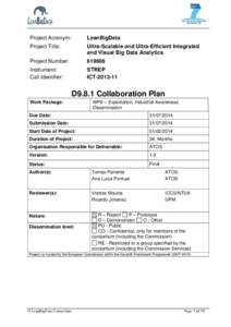 Microsoft Word - LeanBigData_D9.8.1_Collaboration_Plan_v1.0.docx