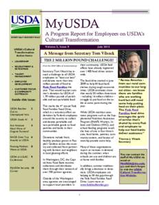 MyUSDA EVERY DAY IN EVERY WAY USDA’s Cultural Transformation Action Items