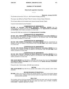 North Dakota Senate / Parliamentary procedure / Recorded vote / Quorum