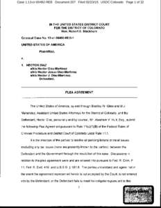 Case 1:13-cr[removed]REB Document 207 Filed[removed]USDC Colorado Page 1 of 22  Case 1:13-cr[removed]REB Document 207 Filed[removed]USDC Colorado Page 2 of 22 Case 1:13-cr[removed]REB Document 207 Filed[removed]USDC Color