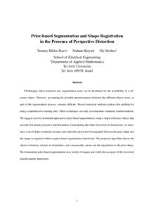 Prior-based Segmentation and Shape Registration in the Presence of Perspective Distortion Tammy Riklin-Raviv †  Nahum Kiryati