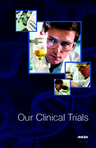 Our Clinical Trials Oncology ANGIOGENESIS  APOPTOSIS