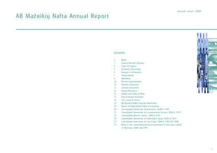 annual repor t[removed]AB Maþeikiø Nafta Annual Report Contents 2