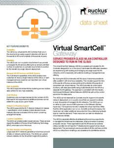 data sheet  Virtual SmartCell Virtual SmartCell  KEY FEATURES/BENEFITS