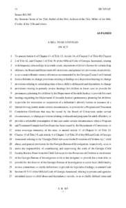 14  SB 365/AP Senate Bill 365 By: Senators Stone of the 23rd, Bethel of the 54th, Jackson of the 24th, Miller of the 49th,