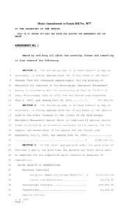 House Amendments to Senate Bill No[removed]TO THE SECRETARY OF THE SENATE: THIS IS TO INFORM YOU THAT THE HOUSE HAS ADOPTED THE AMENDMENTS SET OUT BELOW:  AMENDMENT NO. 1