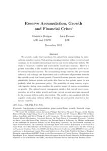 National accounts / Economic indicators / Economic bubbles / Sudden stop / Balance of payments / Financial crisis / Economic growth / Resource curse / Endogenous growth theory / Economics / International economics / Macroeconomics