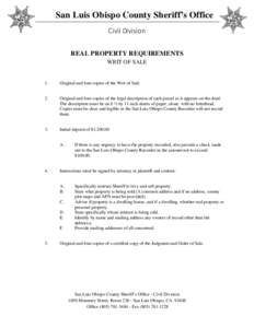 Microsoft Word - Real Prop Writ of Sale