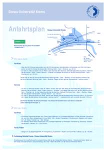 Donau-Universität Krems  Anfahrtsplan B37