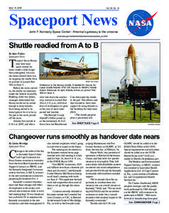 Sept. 19, 2008  Vol. 48, No. 19 Spaceport News