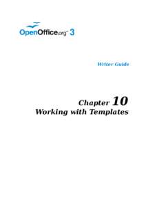 Writer Guide  10 Chapter Working with Templates