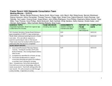 Foster care / Human behavior / Behavior / Structure / Family / Caregiver / Fiduciary