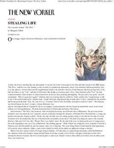 Profiles: Stealing Life: Reporting & Essays: The New Yorker