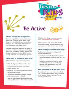 Tips for Kids with Type 2 Diabetes: Be Active