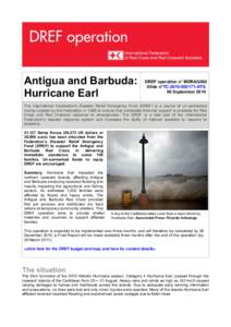 Antigua and Barbuda: Hurricane Earl DREF operation n° MDRAG002 Glide n°TC[removed]ATG 06 September 2010