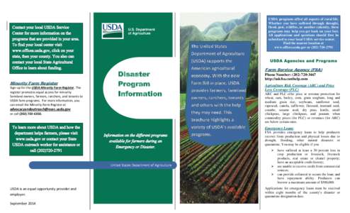 Disaster Program Information for Producers and Farmers