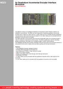 M323  6x Quadrature Incremental Encoder Interface M-module By AcQ Inducom