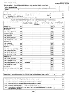 State, Local and District Sales and Use Tax Return with Schedule A