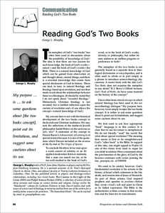 Communication Reading God’s Two Books Reading God’s Two Books George L. Murphy