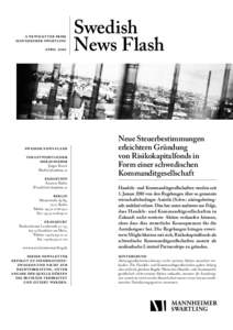 a newsletter from mannheimer swartling april 2010 swedish news flash verantwortlicher